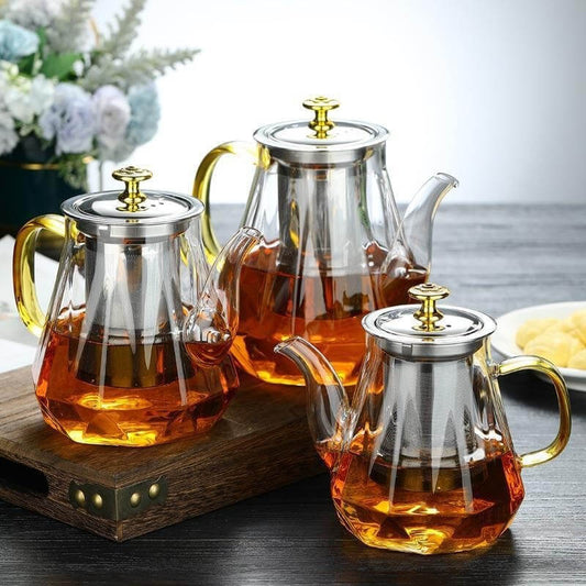 Crystal Infusion Glass Teapot